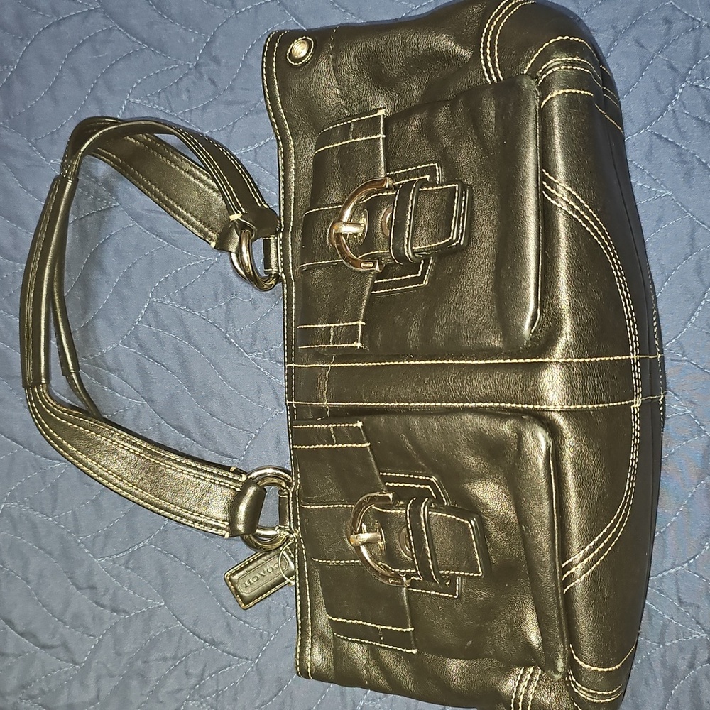 Coach Vintage Soho Black and Silver Shoulder Bag Amazing Condition With COA
